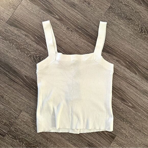 Naadam Button Up Sweater Tank New - Picture 3 of 5